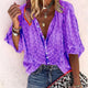 Women’s Printed Button Loose Shirt | Casual Fit