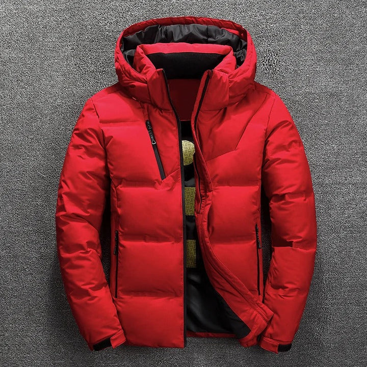 Men’s Hooded Winter Jacket | Quilted Zip-Up