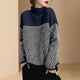 Women’s Turtleneck Sweater | Chevron Pattern