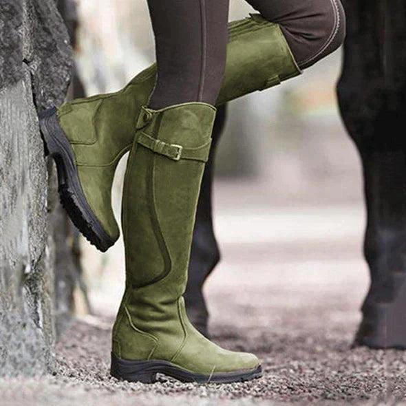 Women’s Tall Riding Boots | Buckle Strap