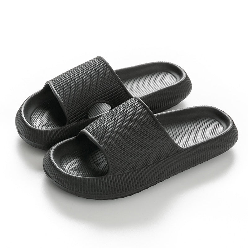 Unisex Platform Cloud Slides | Soft Sole