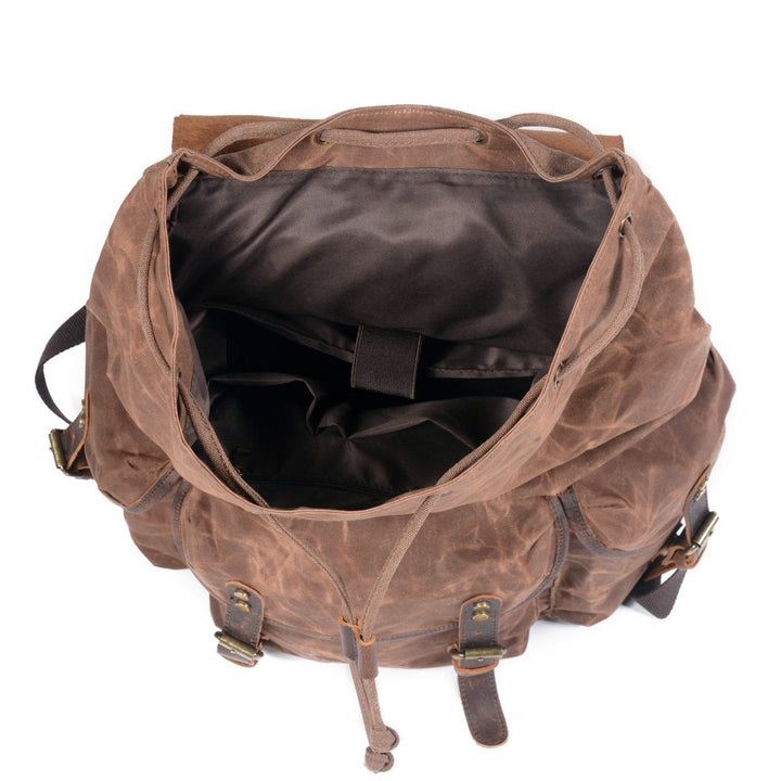 Leandro - Canvas Leather Backpack