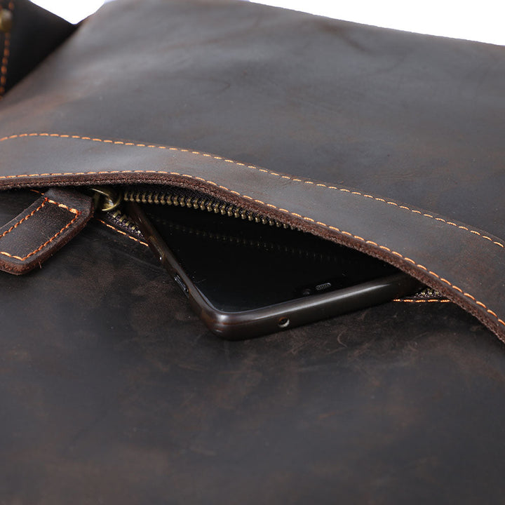 Manuel - Leather Laptop Backpack