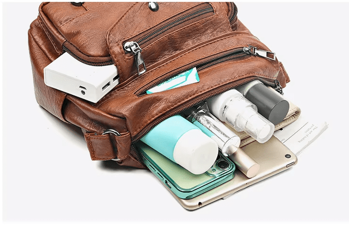 Women's Crossbody Bag | Multi-Zip