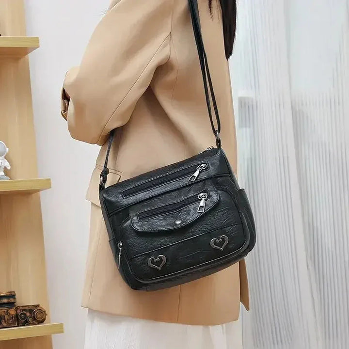 Women's Crossbody Bag | Multi-Zip