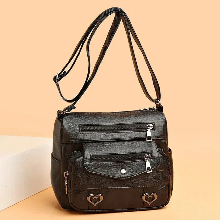 Women's Crossbody Bag | Multi-Zip