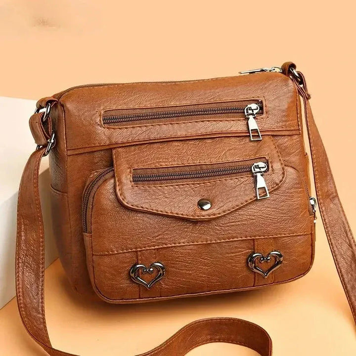 Women's Crossbody Bag | Multi-Zip