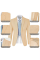 Men’s Striped Formal Suit Set | Two Piece