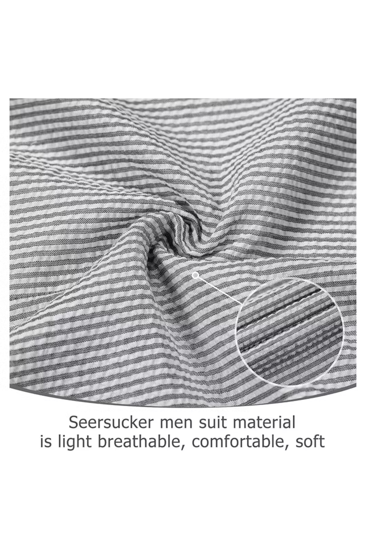 Men’s Striped Formal Suit Set | Two Piece