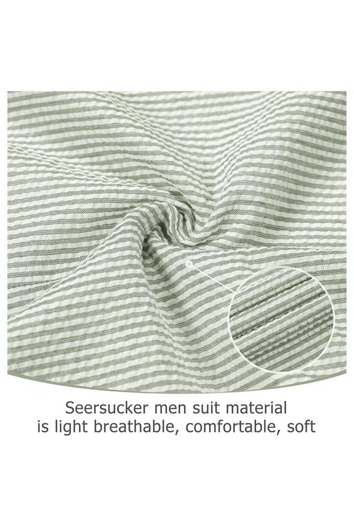 Men’s Striped Formal Suit Set | Two Piece