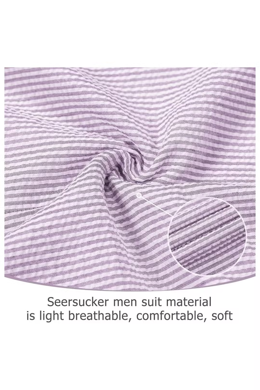 Men’s Striped Formal Suit Set | Two Piece