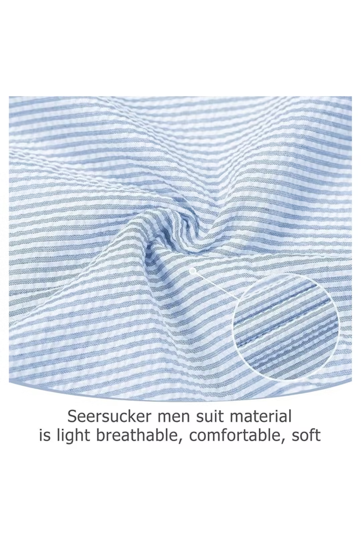 Men’s Striped Formal Suit Set | Two Piece