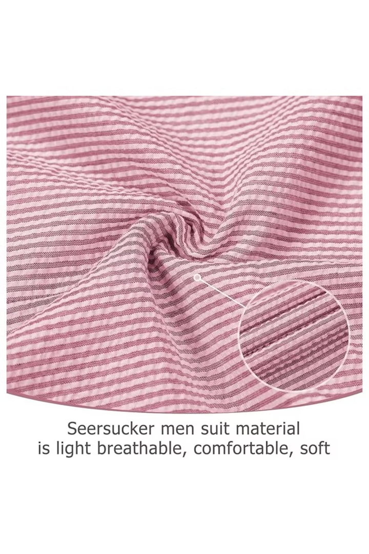 Men’s Striped Formal Suit Set | Two Piece