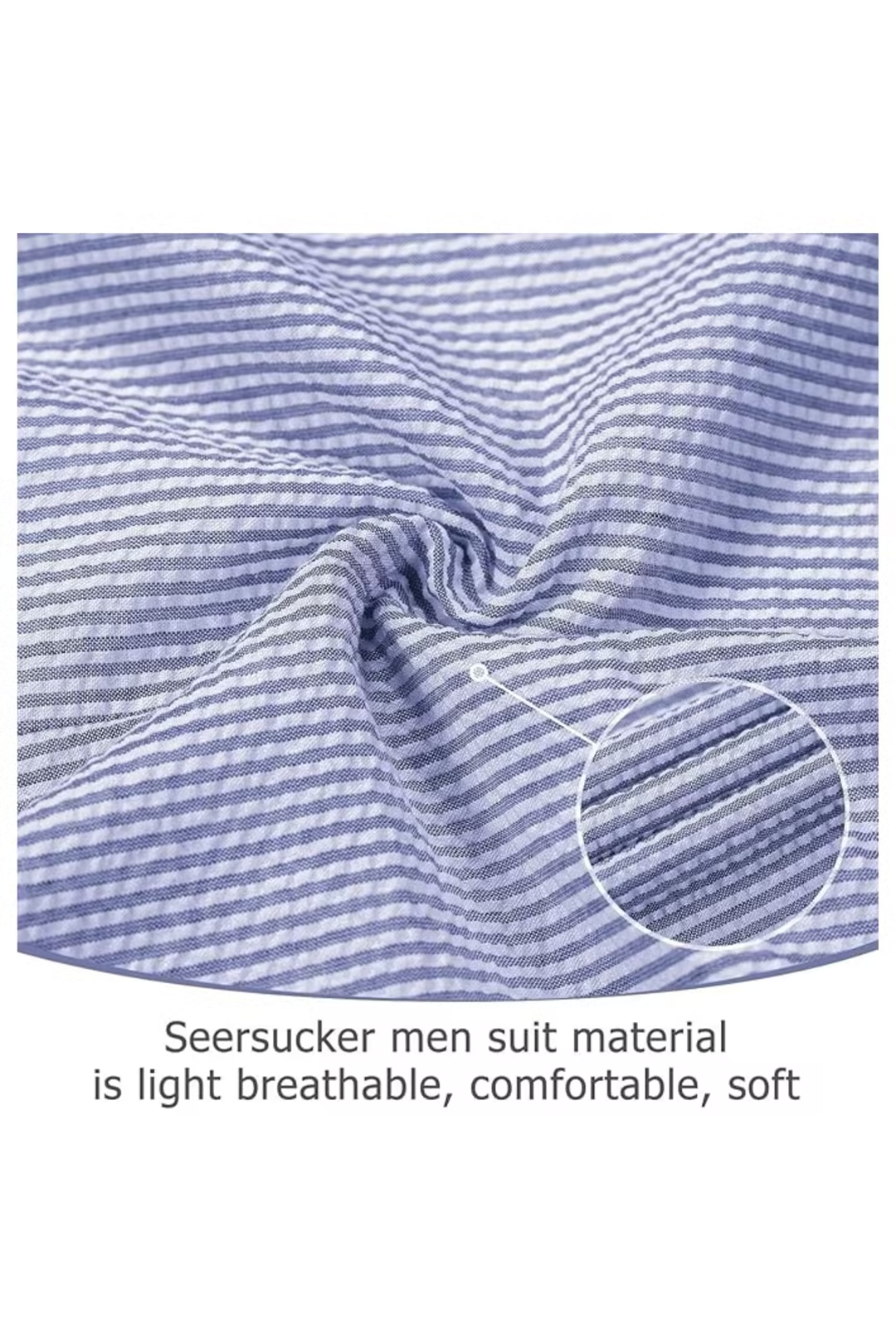 Men’s Striped Formal Suit Set | Two Piece