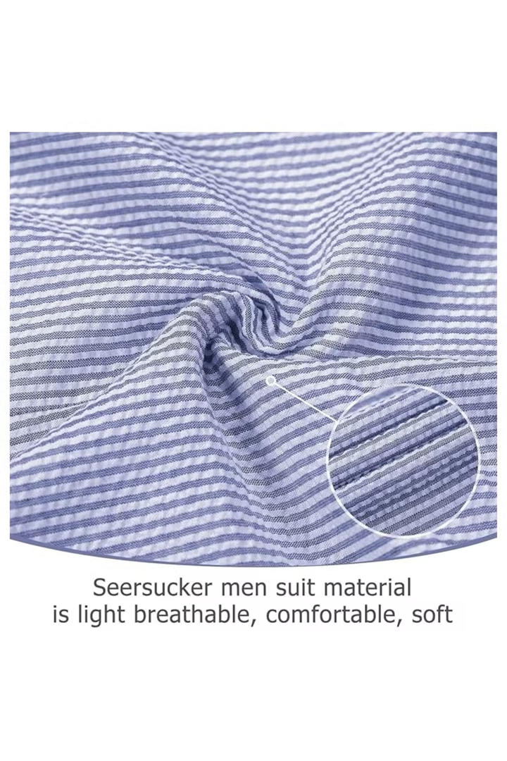 Men’s Striped Formal Suit Set | Two Piece