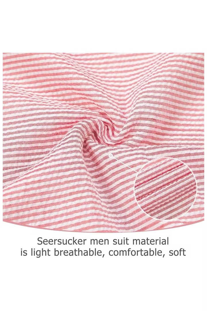 Men’s Striped Formal Suit Set | Two Piece