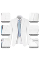 Men’s Striped Formal Suit Set | Two Piece