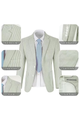Men’s Striped Formal Suit Set | Two Piece