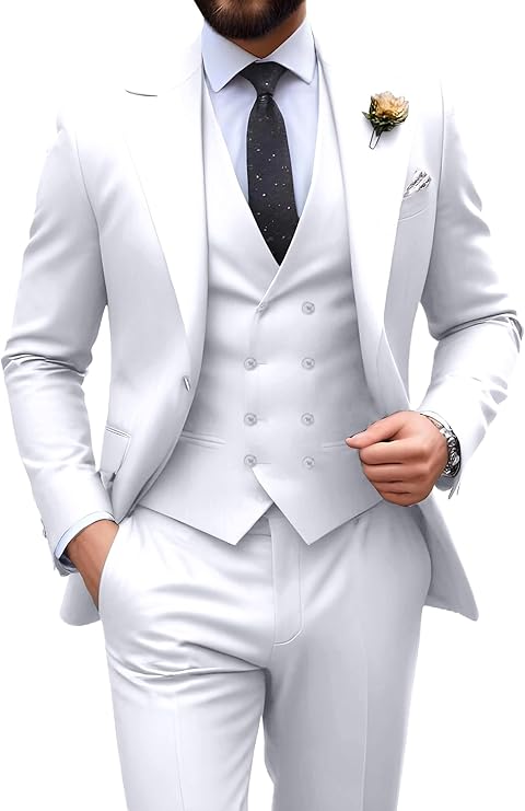 Men’s 3-Piece Slim Fit Suit | Formal Wedding