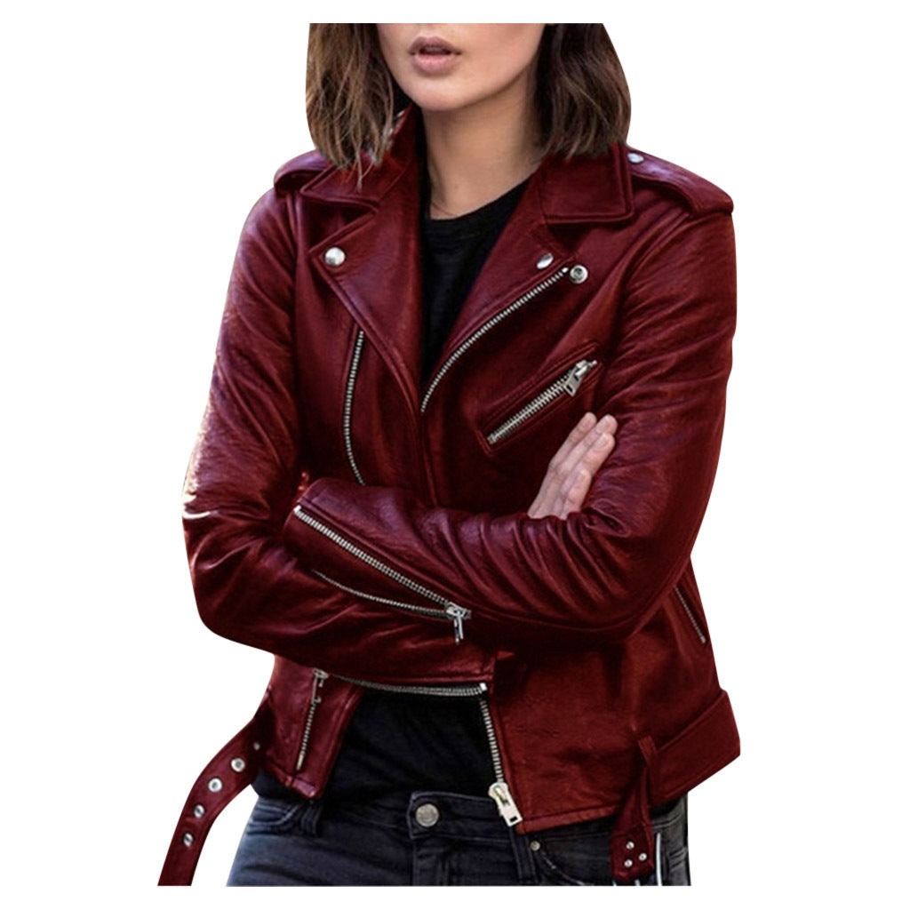Women’s Zip-Up Jacket | Biker Style