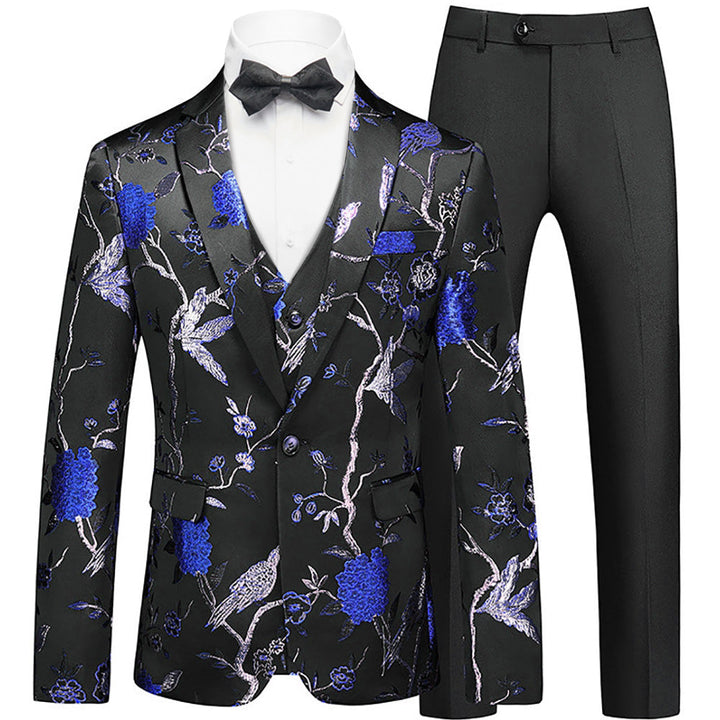 Men’s Floral Blazer Suit Set | Formal Partywear