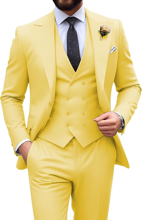 Men’s 3-Piece Slim Fit Suit | Formal Wedding